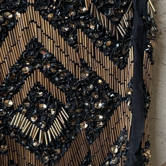All Saints  Beaded Sequins Mini Skirt size 6 - Picture 3 of 5